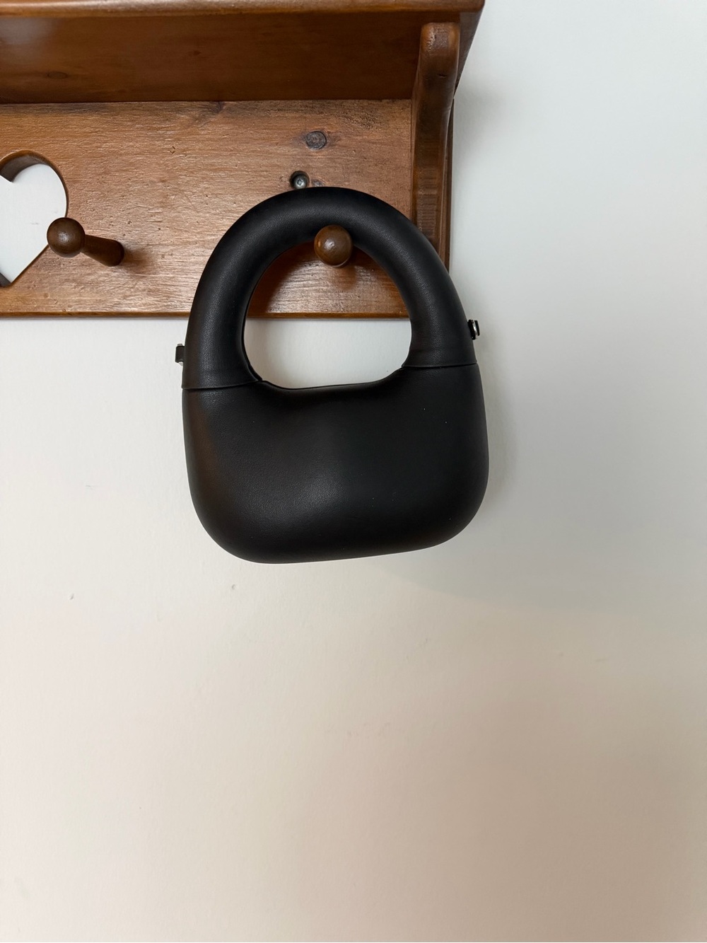 Zara Mini Black Rounded Handle Bag